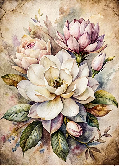 CN22031 papier ryżowy MAGNOLIA