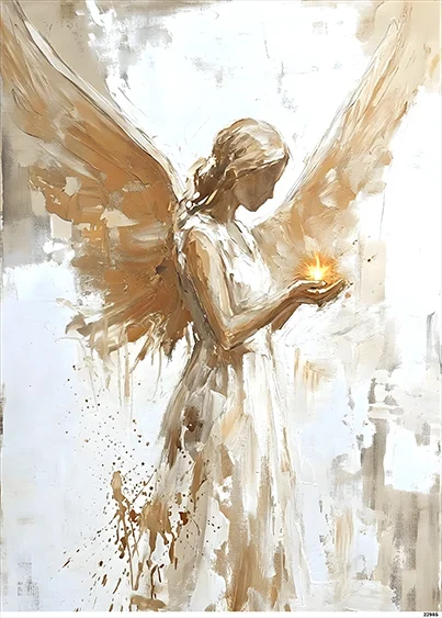 CN22985 papier ryżowy ANIOŁ ARTYSTYCZNY