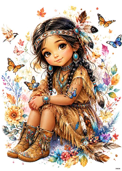 CN25528 papier ryżowy MAŁA INDIANKA