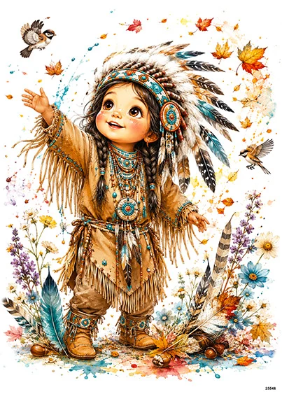 CN25548 papier ryżowy MAŁA INDIANKA