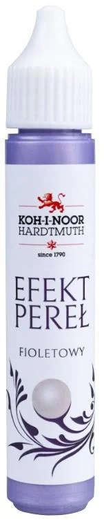KIN317344 Pisak do zdobień efekt pereł 30 ml fioletowy, Koh I Noor