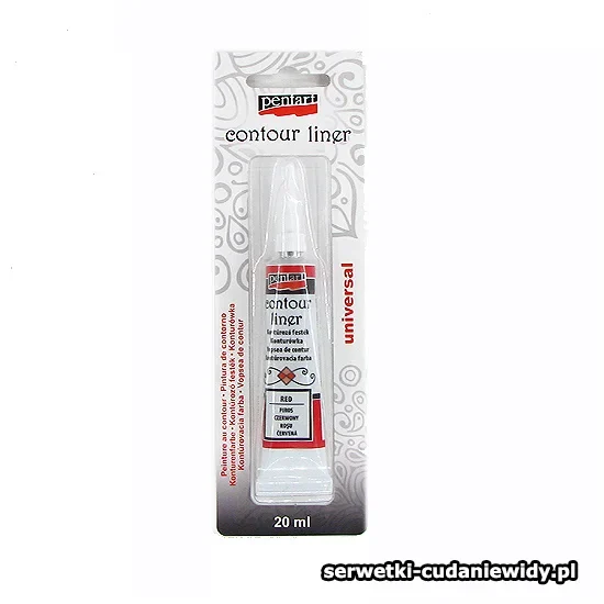 PN5183939 PENTART KONTURÓWKA 20 ml CZERWONY