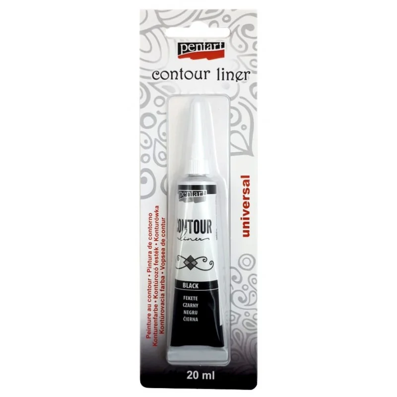 PN518898 PENTART KONTURÓWKA 20 ml CZARNY