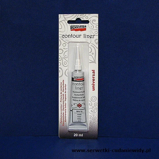PN518941 PENTART KONTURÓWKA 20 ml BIAŁY