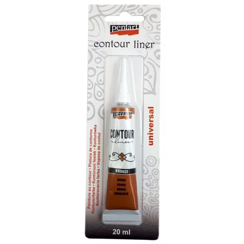 PN518942 PENTART KONTURÓWKA 20 ml METALICZNY BRĄZOWY