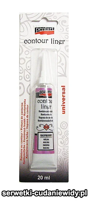 PN518946 PENTART KONTURÓWKA 20 ml MALINA BŁYSZCZĄCA
