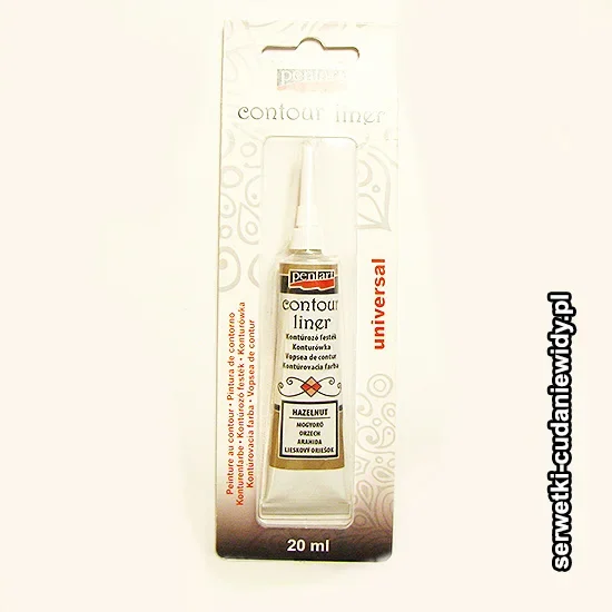 PN518950 PENTART KONTURÓWKA 20 ml ORZECH BŁYSZCZĄCY