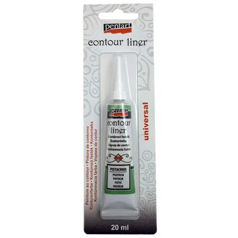 PN518947 PENTART KONTURÓWKA 20 ml PISTACJA BŁYSZCZĄCA