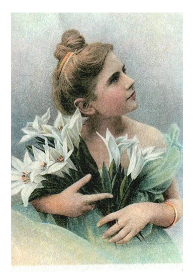 RC008087-A6 Pani z Liliami