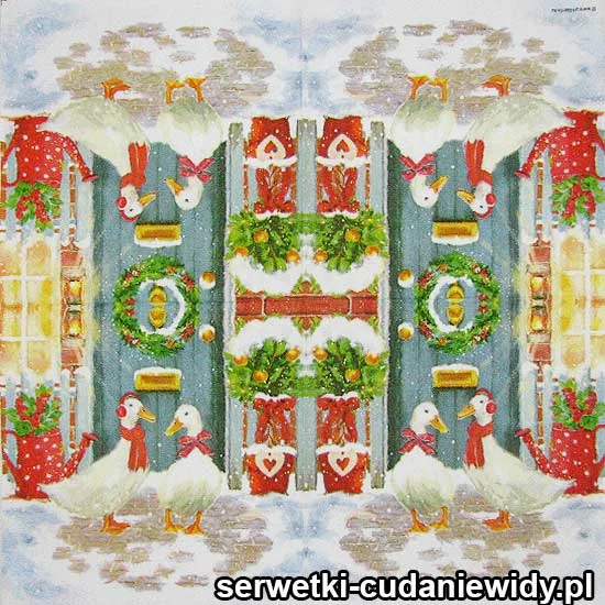 2941 Gęsi Przed Drzwiami