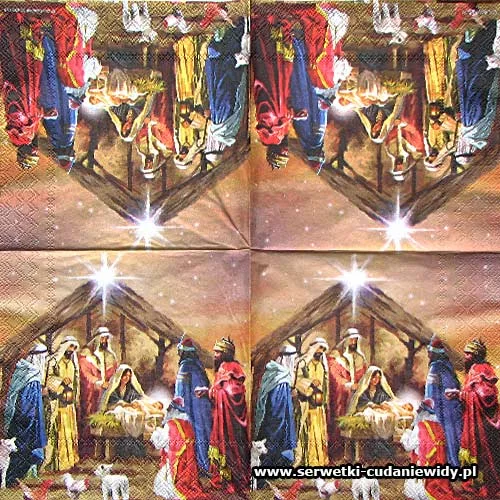 6637 DZISIAJ W BETLEJEM serwetki pojedyncze