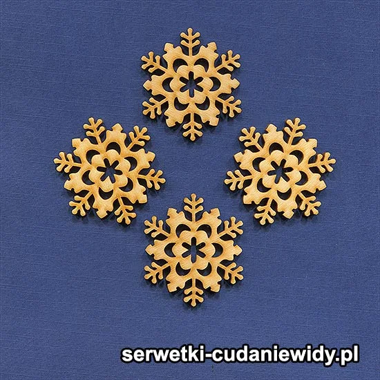 SKL103 Śnieżynki Ze Sklejki 4 Mm